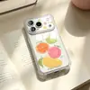 Funda de Teléfono Transparente con Temática de Frutas Frescas para Vivo, Xiaomi, iPhone 16/17 Pro, 17Pm, Funda de Airbag de Nicho Oppo para Mujeres