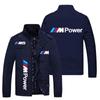 Um lote de jaqueta com logo de carro comércio exterior europeu e americano lazer solta plus size casaco de piloto esportivo camisa de baseball vestuário masculino