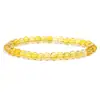 Pulseira de Citrino Imitação Youjia Jewelry Amarelo Vibrante Pulseira Asai Venda Quente Transfronteiriça Nicho Pulseira de Contas de Alta Qualidade