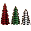 Adornos Navideños de Árbol de Navidad Cuadrados a Cuadros Transfronterizos, Decoraciones para Fiestas con Atmósfera Navideña, Accesorios para Fotografía, Decoraciones Colgantes de Navidad