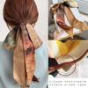 Bufanda de Seda de Moda que Combina con Todo Cinturón para el Cabello Estilo Chino Lazo Bolsa Cinturón Decorativo Primavera y Verano Nuevo Estilo Bufanda Larga Estrecha Fina