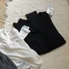 Camiseta de Lã Merino com Fibra de Vinagre! Design de Outono Gola U Slim Fit Confortável Lyocell Manga Longa Top Fino Roupa Íntima Feminina