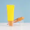 40ml Material de Empaque Tubo Suave Cosmético Tapa con Cabeza de Bomba Pe Crema de Manos Protector Solar Limpiador Facial Tubo Suave de Aluminio-Plástico Cosmético