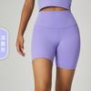 Aidu Ad Calça de Yoga Três Quartos com Sensação de Pele Nua Escovada Dupla Face Feminina Shorts Esportivos Bumbum de Pêssego com Bolsos Calças de Yoga Fitness