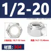 Tuerca de seguridad hexagonal con inserto de nylon tipo 304 American ANSI/ASME B18.16.6Ne Tuerca de seguridad