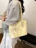 2026 Nuevo Bolso Tote de Diseño Nicho Estilo Coreano Bolso de Hombro de Gran Capacidad Bolsa Simple de Moda para Viajar Caricatura