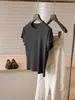 Fila viento acetato lyocell súper suave camiseta hombro normal cómoda súper elástica versátil manga corta dios t 2026 primavera verano nuevo estilo