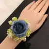 Fornecimento Transfronteiriço Flores de Pulso Estilo Coreano Tema Floresta para Noiva e Madrinhas com Gipsofila e Rosas, Lapelas para Noivo e Padrinhos, Suprimentos para Casamento