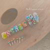 Explosiones dulce y lindo piruleta resina joyería dopamina joyería para uñas 3D tridimensional lindo colorido adornos de caramelo