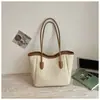 Bolsa tote grande de tecido retrô transfronteiriça para mulheres, nova moda 2026, bolsa de ombro para o dia a dia