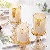 Suporte de Vela Coluna Romana Ins Jantar Romântico à Luz de Velas Hotel Casamento Comida Ocidental Aniversário Vestido Vela Sem Fumaça