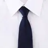 Corbata negra para hombre, corbata de vestir con cremallera, atada a mano, para mujer, para boda, novio, de un solo tirón, sencilla, sin nudos, moderna, azul