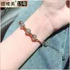 Pulsera de Codo de Plata 925 Cristal de Fresa Piedra Lunar Pulsera Sencilla Lujo Ligero Moda Elegante Pulsera Regalo para Novia