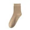 Calcetines de Fibra de Bambú para Hombre Calcetines de Media Pantorrilla Verano Malla Fina Transpirables Deportivos Anti-Olor Absorbentes de Sudor Calcetines Negros de Negocios