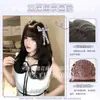 Peluca Tono Azúcar Nueva Capas Rizada Linda Versátil Cotidiana Cabello de Longitud Media Estilo Japonés Peluca Completa