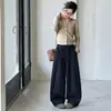 Pantalones anchos para niña, nueva colección primavera/otoño 2026, pantalones anchos casuales estilo coreano, versátiles y elegantes, cintura elástica, pantalones largos para niños mayores