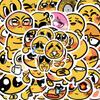 60 pegatinas originales de dibujos animados de carita amarilla EMOJI para funda de teléfono móvil, Libro de Mano, Taza de Agua, pegatinas decorativas impermeables diy