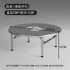 Mesa de Churrasco em Aço Inoxidável para Uso Comercial, Mesa de Churrasco Dobrável para Barraca ao Ar Livre, Mesa e Cadeiras ao Ar Livre para Restaurante com Churrasqueira a Carvão