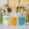 Bolsa desechable para bebidas, té y leche, bolsa independiente, bolsa portátil para envasar jugo, leche de soja, bolsa con boquilla para envasar para llevar
