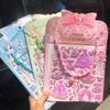 Pegatinas 3D Estampadas en Oro de Doble Capa para Niños, Dibujos Animados para Niños y Niñas, Pegatinas 3D para Vestir Hechas a Mano, Premios para Niños