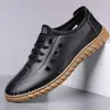 Novos Sapatos Casuais Mais Vendidos de 2025, Sapatos de Couro Masculinos Versáteis e Modernos, Mocassins Slip-On Masculinos Macios para Todas as Estações