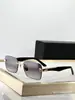 Gafas de Sol Cuadradas Sin Montura de Borde Cortado de Diseñador de Lujo para Hombres y Mujeres Gafas de Sol de Estrellas Europeas y Americanas los Appirs