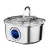 Dispensador de Agua para Mascotas de Acero Inoxidable Alimentador Inteligente de Agua Led para Gatos y Perros Purificación de Agua de Doble Capa Plato para Beber Tazón de Agua