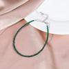 Tobillera de espinela transfronteriza color piedra natural joyería superficie cortada cuenta redonda cadena corta nuevo lujo ligero chino marea regalo mayoreo