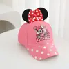 Gorra de Béisbol Infantil de Algodón con Lazo de Lentejuelas de Minnie, Sombrero de Sol para Niñas, Best-Seller Transfronterizo de Amazon