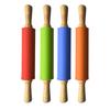 Rodillo para masa de hornear de 9 pulgadas, para pasteles, de silicona antiadherente, para harina de hornear