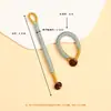Colgante de Joyería DIY Tejido a Mano Llavero Cordón Cadena para Teléfono Decoración de Bolsa con Nudo de Diamante Aro Abierto