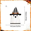 Decoraciones de Madera de Doble Capa con Letras de Halloween 'Boo' Adornos Creativos para Estanterías Decoraciones de Escritorio Ambiente Festivo Accesorios