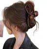 Nuevo Modelo 2026 Pinza Grande para el Cabello Tiburón Color Café para Mujer, Elegante Pasador para Recogido en la Parte Trasera de la Cabeza, Adecuado para Cabello Grueso