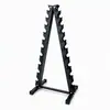 Estante de mancuernas multicapa engrosado para uso en gimnasio, hecho de acero puro, disponible en varias especificaciones, estante de almacenamiento de mancuernas comercial en stock, disponible para entrega