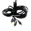 Cable de Audio para Coche 5m Cable de Audio para Coche Cable de Señal con Cabezal Lotus RCA Conexión Amplificador Subwoofer Unidad Principal