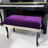 Funda de Tela de Terciopelo para Banco de Piano Cubierta Protectora a Prueba de Polvo para Piano Funda Larga para Banco Cubierta para Taburete de Maquillaje