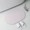 Tapete de Banheiro de Terra de Diatomáceas Cor Sólida Transfronteiriço, Tapete de Pé de Banheiro Oval Absorvente de Água Antiderrapante de Secagem Rápida, Mais Vendido na Amazon