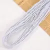 Banda elástica redonda de 0.8-2.0 mm, cordón elástico de látex colorido para joyería, manualidades hechas a mano y pulseras