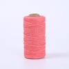 Cordão de Algodão Colorido de 2mm DIY Tapeçaria Tecida à Mão Cordão de Algodão Grosso e Fino Cordão de Amarrar Cordão