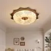 Lámpara de techo estética de la dinastía Song, lámpara redonda de estudio retro francesa, lámpara de iluminación de estilo medieval, lámpara de dormitorio, modelo nuevo 2025 para dormitorio principal