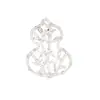 Broche de Bambú de la Fortuna Ruyi Calabaza de Lujo Ligero Estilo Chino en Oro y Plata, Pin Estilo Celebridad para Prevenir la Exposición para Hombres y Mujeres