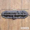 Manija de Puerta de Hierro Fundido Estilo Retro Europeo para Patio Exterior Jardín Puerta de Madera Armario Decorativa Manija de Hierro Pestillo