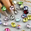 Diamante para Unha K9 de Alta Qualidade, Quadrado Gordo com Fundo Pontiagudo 10mm, Corte Nid d'Oiseau, Substituição Plana, Brilho para Unha DIY, Diamante de Vidro para Unha com Fundo Pontiagudo