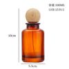 Frasco de Perfume de Vidro Marrom Espessado com Tampa de Bola Redonda de 30ml 50ml 100ml Frasco Spray de Pressão Sub-Frasco