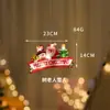 Luzes de Natal de Ventosa LED Formato de Boneco de Neve e Velhinho Luzes Decorativas para Janela Luzes de Natal Adereços de Atmosfera Festiva Luzes de Ventosa