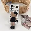 Gatito de Lunares Rosas Adecuado para OPPO A96 Corazón Femenino A93 Dibujo Animado Lindo A9 Funda de Teléfono de Alto Valor