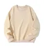 Sudadera de Terry de Color Sólido con Cuello Redondo para Hombre y Mujer con Logo Estampado, Uniforme de Trabajo, Uniforme de Clase, Jersey de Manga Larga, Venta al por Mayor, Casual y Versátil