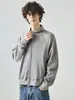 Roupas Masculinas Apo Transfronteiriças Masculinas Outono Tendência Patchwork Raglan Solta Gola Alta Jaqueta Cardigan Casual.