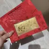 Ouro Puro 999 Envelope Vermelho Zodíaco Colorido Desenho Animado Moeda de Ouro Comemorativa Princesa Por Favor Fique Rico e Abra a Porta Moeda de Ouro Vermelha Presente Atacado