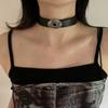 Retro Xizang metal totem punk desgastado colar de couro de alta qualidade nicho coringa gargantilha homens e mulheres